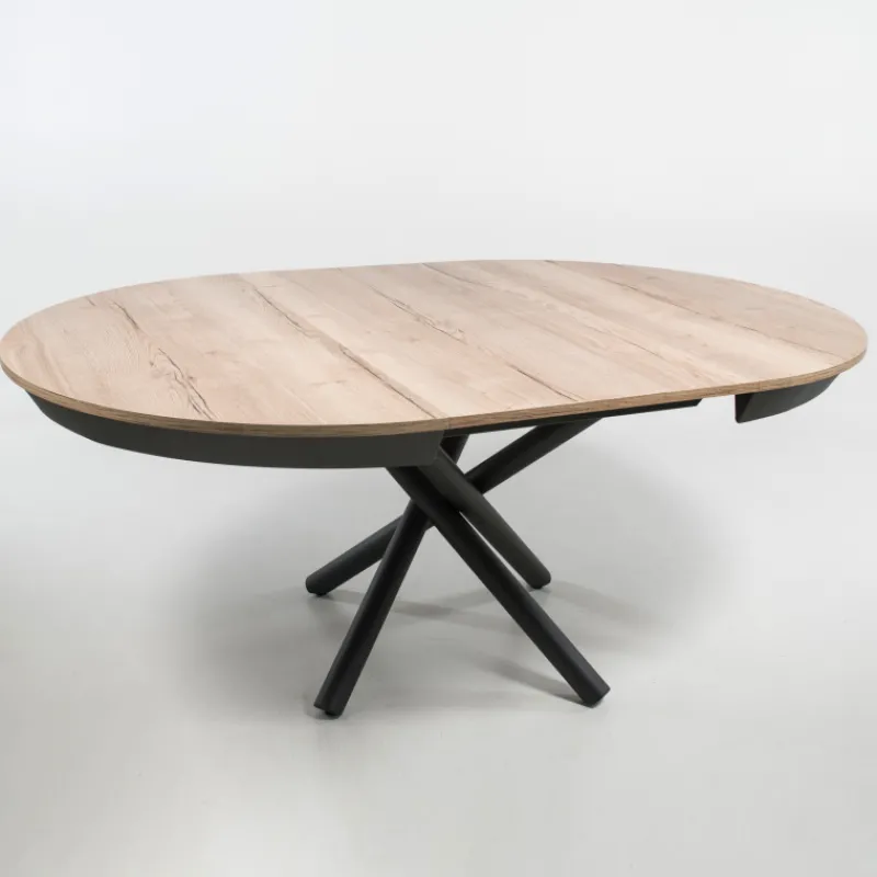 Altacom Fahrenheit Table ronde extensible design en mélaminé et pied mikado> Table De Salle à Manger