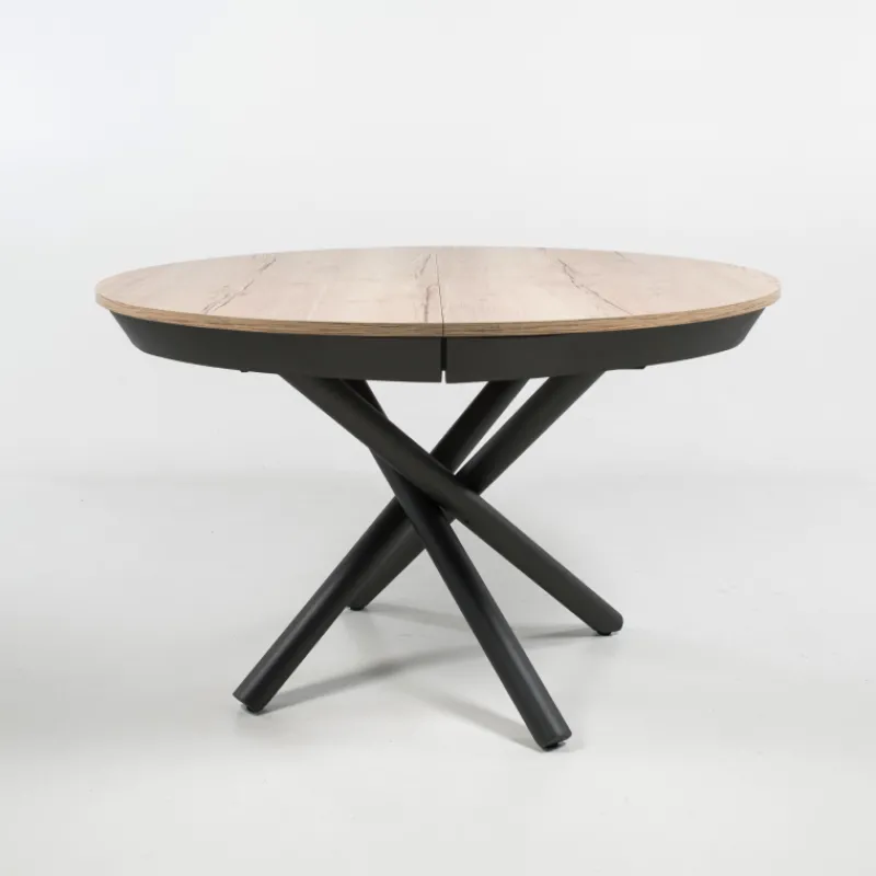 Altacom Fahrenheit Table ronde extensible design en mélaminé et pied mikado> Table De Salle à Manger