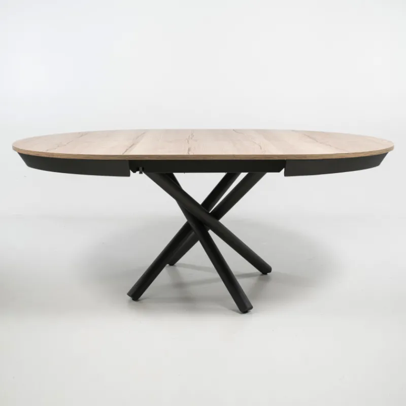 Altacom Fahrenheit Table ronde extensible design en mélaminé et pied mikado> Table De Salle à Manger