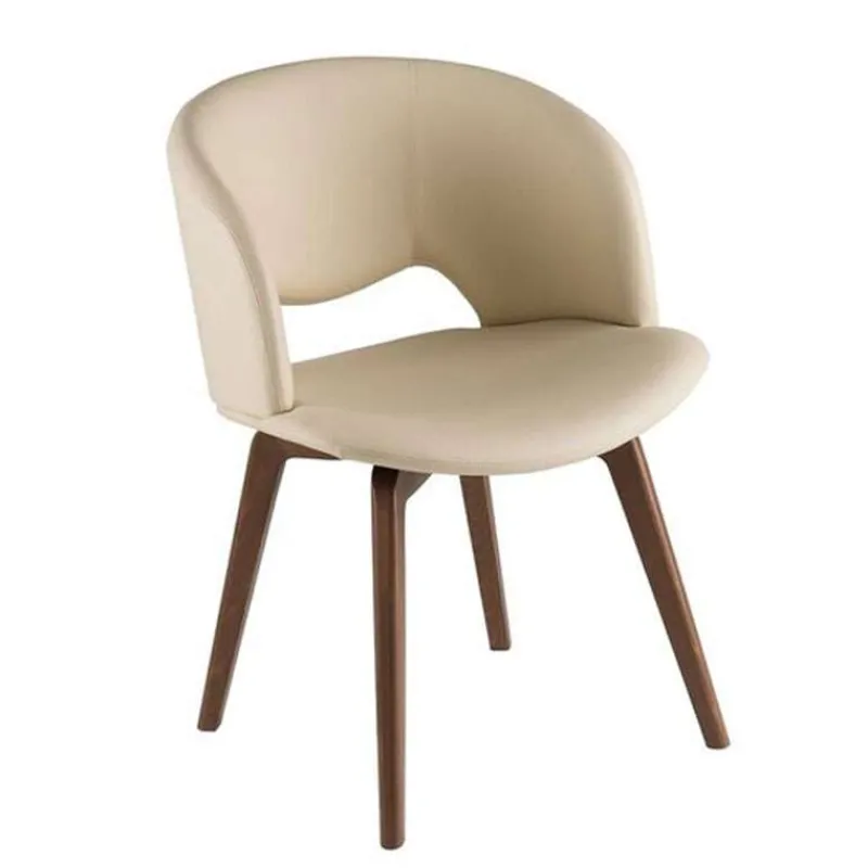 Peressini Fashion Fauteuil moderne en synthétique et bois> Chaise De Cuisine|Chaise De Salle à Manger