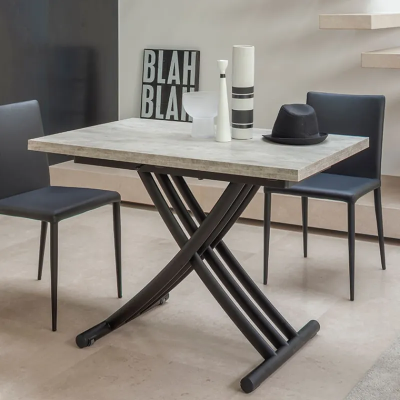 Altacom Fenice AT050 Table italienne relevable et rabattable en mélaminé> Table De Salon|Table Pour Petit Espace