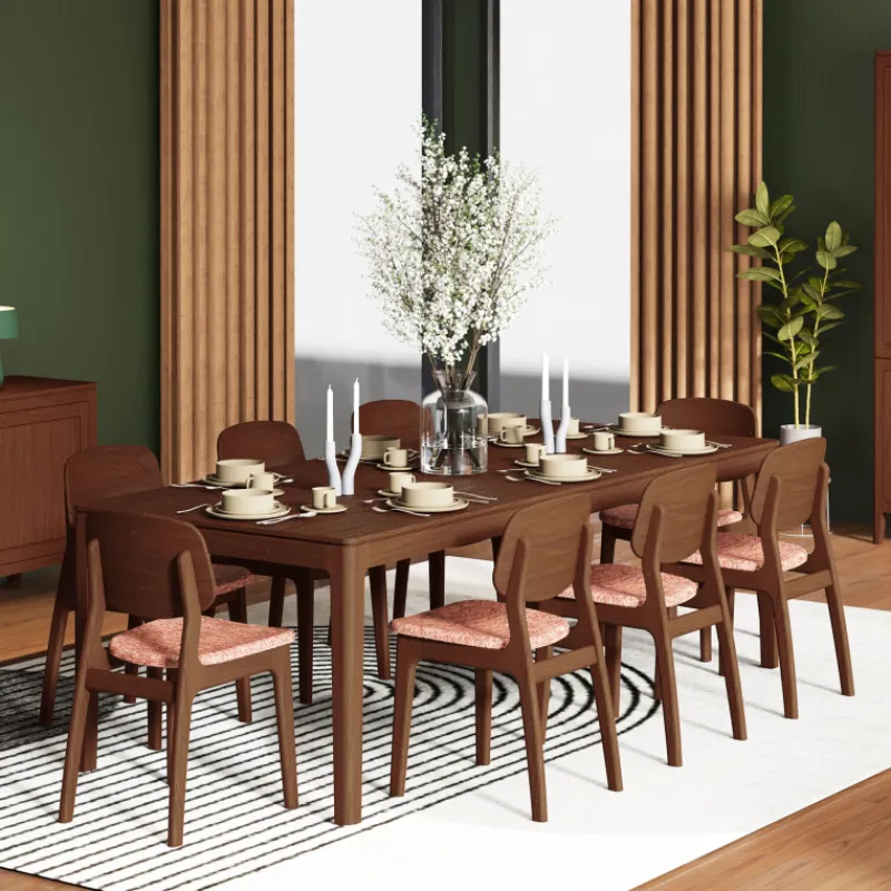Theuns Fiera Table à manger extensible rectangulaire en bois> Table De Salle à Manger