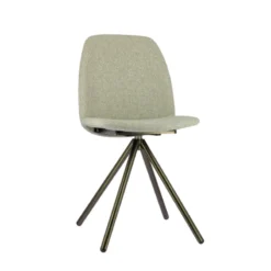 Perfecta Figaro 2 Chaise moderne pivotante en tissu et pieds métal> Chaise De Salle à Manger|Chaise De Bureau