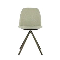 Perfecta Figaro 2 Chaise moderne pivotante en tissu et pieds métal> Chaise De Salle à Manger|Chaise De Bureau