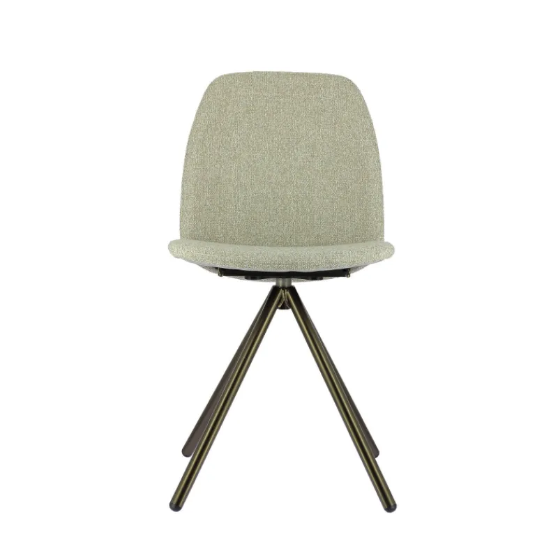 Perfecta Figaro 2 Chaise moderne pivotante en tissu et pieds métal> Chaise De Salle à Manger|Chaise De Bureau