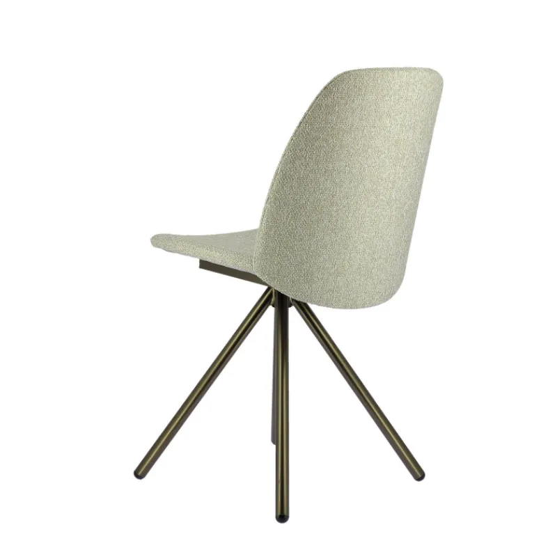 Perfecta Figaro 2 Chaise moderne pivotante en tissu et pieds métal> Chaise De Salle à Manger|Chaise De Bureau
