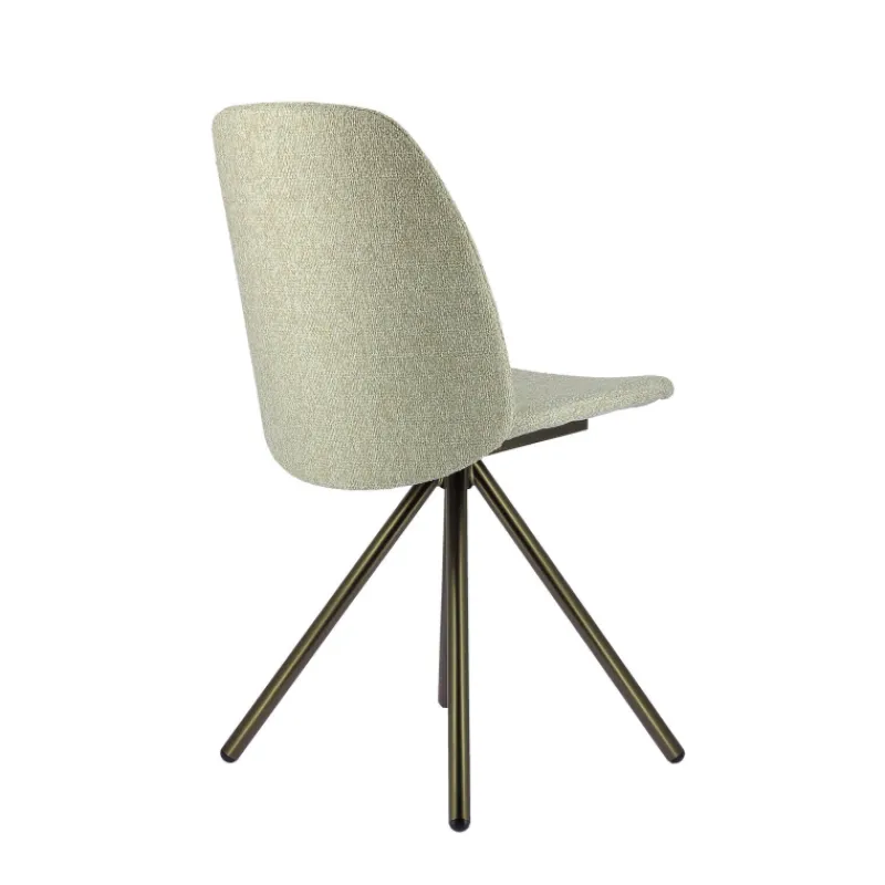 Perfecta Figaro 2 Chaise moderne pivotante en tissu et pieds métal> Chaise De Salle à Manger|Chaise De Bureau