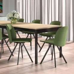 Perfecta Figaro Chaise moderne pivotante en tissu fabriquée en Belgique> Chaise De Salle à Manger|Chaise De Bureau