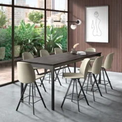 Perfecta Figaro Tabouret snack en simili pivotant moderne fabrication belge><noscript><img width=