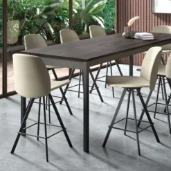 Perfecta Figaro Tabouret snack pivotant en tissu de fabrication belge> Tabouret Snack (assise +/- 65 Cm)|Tabouret De Bar (assise +/- 80 Cm)