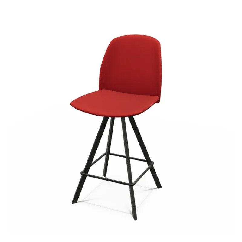 Perfecta Figaro Tabouret snack pivotant en tissu de fabrication belge> Tabouret Snack (assise +/- 65 Cm)|Tabouret De Bar (assise +/- 80 Cm)