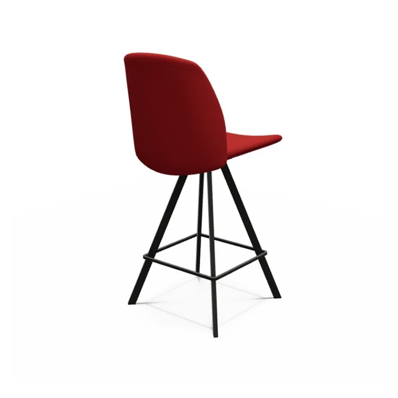 Perfecta Figaro Tabouret snack pivotant en tissu de fabrication belge> Tabouret Snack (assise +/- 65 Cm)|Tabouret De Bar (assise +/- 80 Cm)