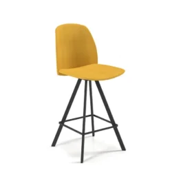 Perfecta Fiona Tabouret snack moderne en tissu fabriqué en Belgique> Tabouret Snack (assise +/- 65 Cm)|Tabouret De Bar (assise +/- 80 Cm)