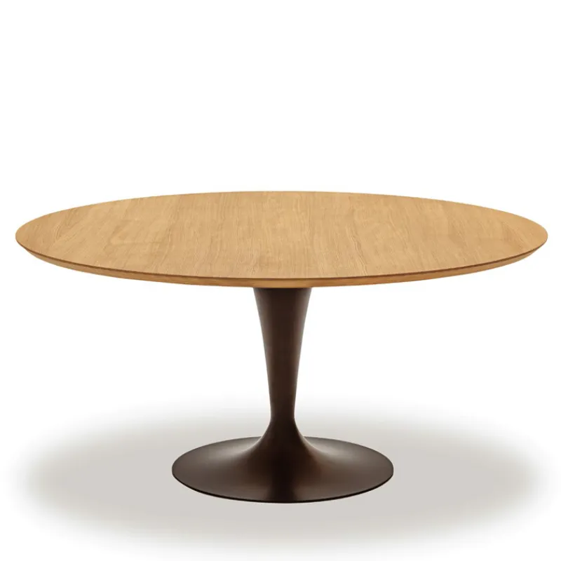 Sovet Italia Flûte Sovet® Table ronde design plateau bois> Table De Salle à Manger