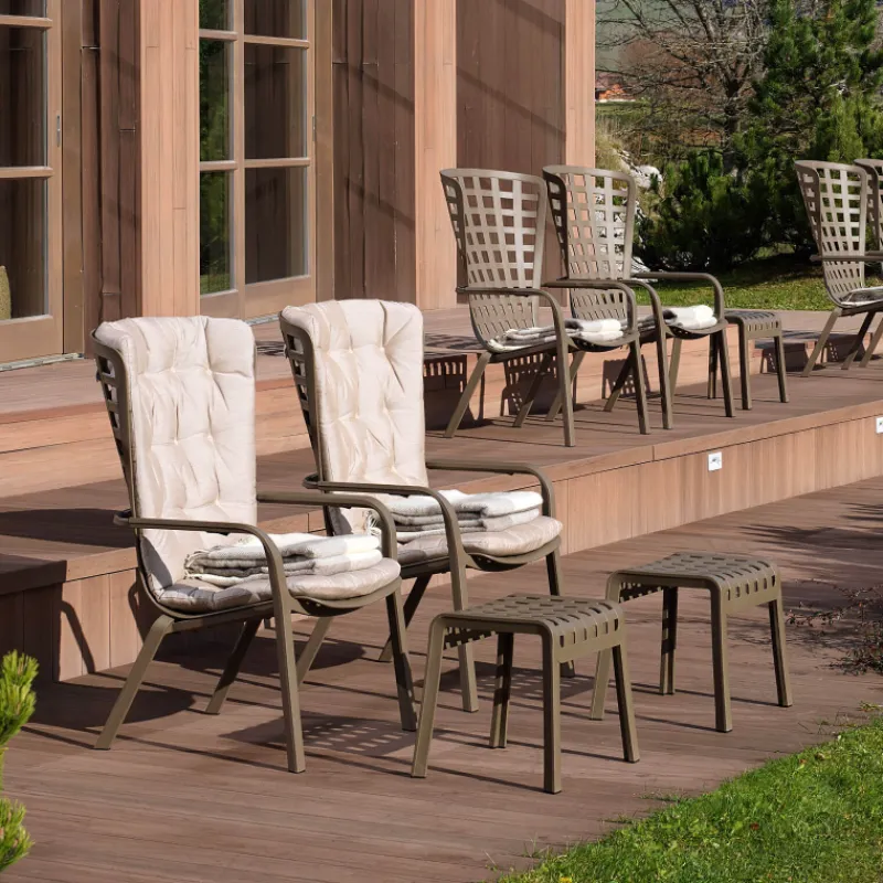 Folio Fauteuil de jardin réglable et empilable en polypropylène design> Chaise De Jardin|Fauteuil De Jardin