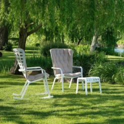 Folio Rocking chair design extérieur réglable en polypropylène><noscript><img width=