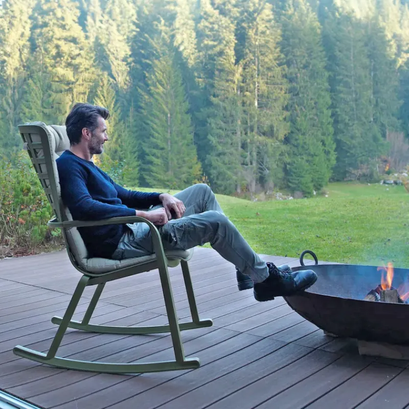 Folio Rocking chair design extérieur réglable en polypropylène> Chaise De Jardin|Fauteuil De Jardin