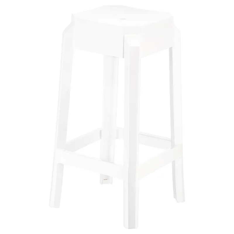 Fox Tabouret snack moderne en plexi hauteur 65 cm> Tabouret Snack (assise +/- 65 Cm)|Tabouret De Bar (assise +/- 80 Cm)