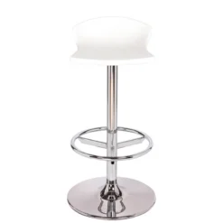 Free Tabouret bar pivotant italien en technopolymère et métal chromé><noscript><img width=