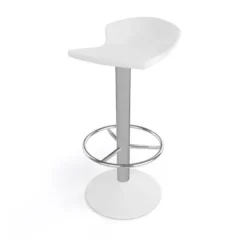 Free Tabouret bar pivotant italien en technopolymère et métal chromé><noscript><img width=