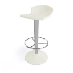 Free Tabouret bar pivotant italien en technopolymère et métal chromé><noscript><img width=