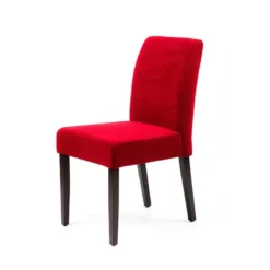 Sessio Fritz line Chaise contemporaine avec dos matelassé en tissu et pieds en bois> Chaise De Salle à Manger|Chaise Salon