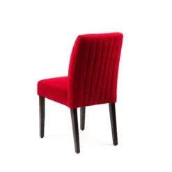 Sessio Fritz line Chaise contemporaine avec dos matelassé en tissu et pieds en bois><noscript><img width=