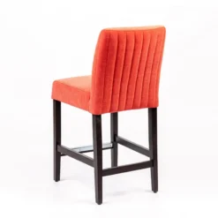 Sessio Fritz line Tabouret snack avec dos matelassé en tissu et pieds en bois><noscript><img width=