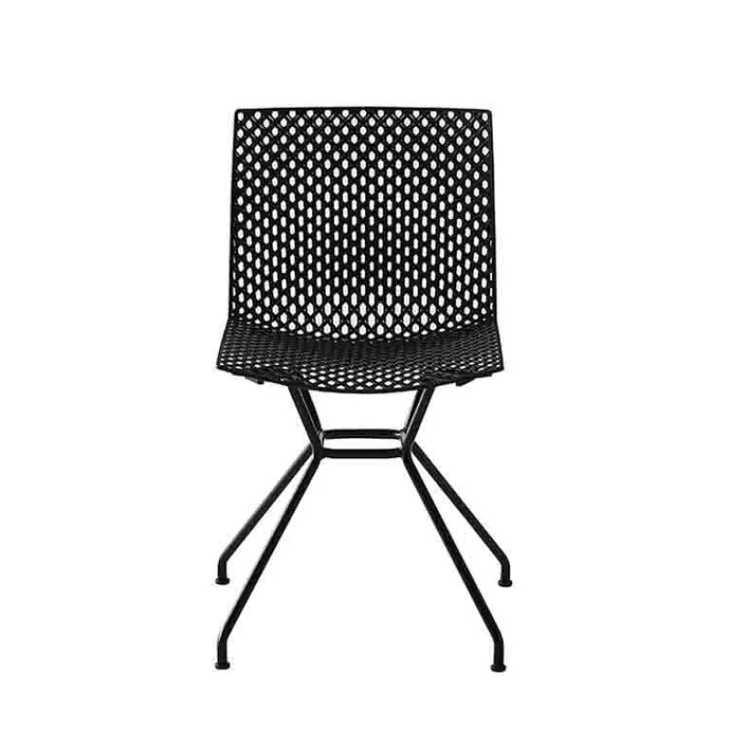 Fuller TC Chaise design italien microperforée avec pieds en métal> Chaise Pour Chambre|Chaise De Cuisine
