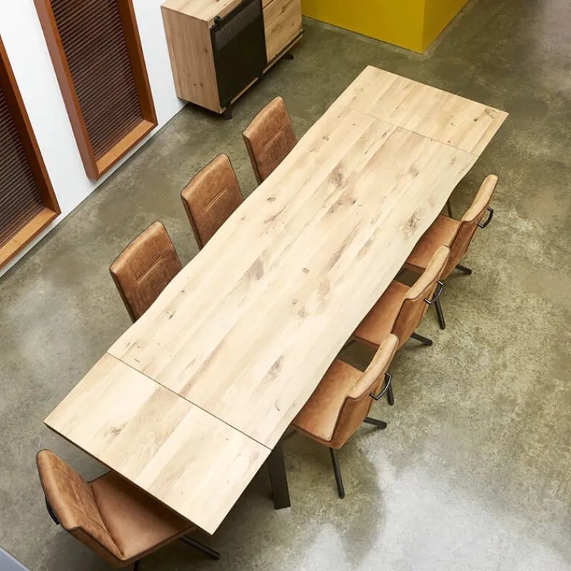Couture Fusion Table design style industriel extensible pieds en épingle> Table De Salle à Manger