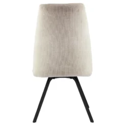 Gabin Chaise confortable en tissu avec dossier inclinable et pieds en métal><noscript><img width=