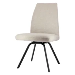 Gabin Chaise confortable en tissu avec dossier inclinable et pieds en métal><noscript><img width=