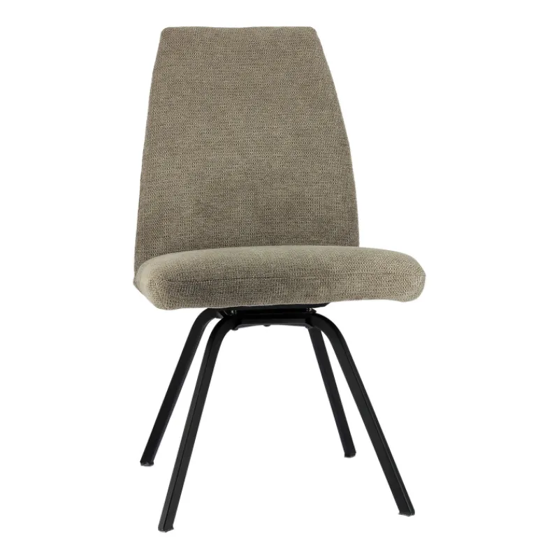 Gabin Chaise confortable en tissu avec dossier inclinable et pieds en métal> Chaise De Salle à Manger|Chaise De Bureau