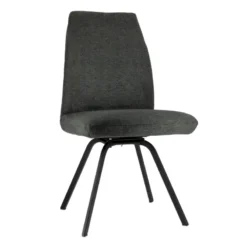 Gabin Chaise confortable en tissu avec dossier inclinable et pieds en métal><noscript><img width=