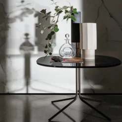 Sovet Italia Genius Table basse design en verre et métal> Table De Salon