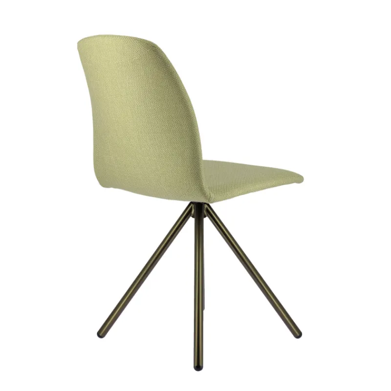 Perfecta Genua Chaise moderne pivotante en tissu et pieds métal> Chaise De Salle à Manger|Chaise De Bureau