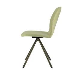 Perfecta Genua Chaise moderne pivotante en tissu et pieds métal><noscript><img width=