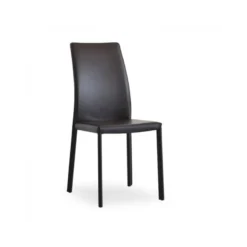 Airnova Giada Chaise de salle à manger en croûte de cuir> Chaise De Salle à Manger