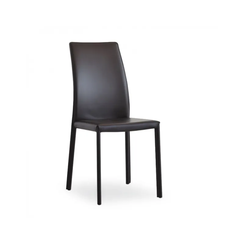 Airnova Giada Chaise de salle à manger en croûte de cuir> Chaise De Salle à Manger