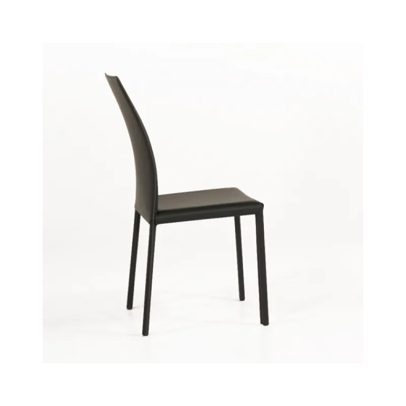 Airnova Giada Chaise de salle à manger en croûte de cuir> Chaise De Salle à Manger