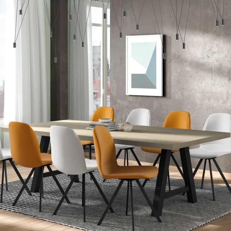 Perfecta Girona Chaise moderne coque pivotante en simili> Chaise Pour Chambre|Chaise De Cuisine