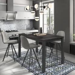 Perfecta Girona Tabouret pivotant avec dossier hauteur snack en tissu><noscript><img width=