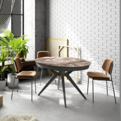 Cancio Globo Table ovale moderne extensible en Dekton><noscript><img width=