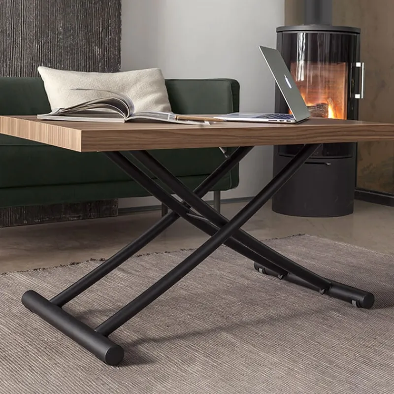 Altacom Géniale Table basse relevable petit espace en mélaminé> Table De Salon|Table Pour Petit Espace