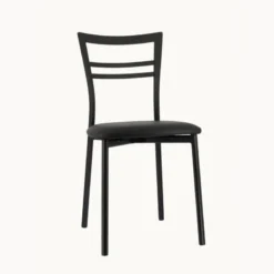 Go 1419 Chaise de cuisine rembourrée en synthétique et métal> Chaise De Cuisine