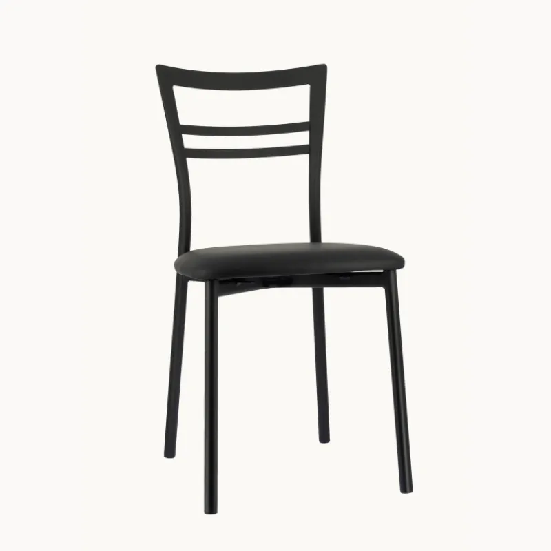 Go 1419 Chaise de cuisine rembourrée en synthétique et métal> Chaise De Cuisine