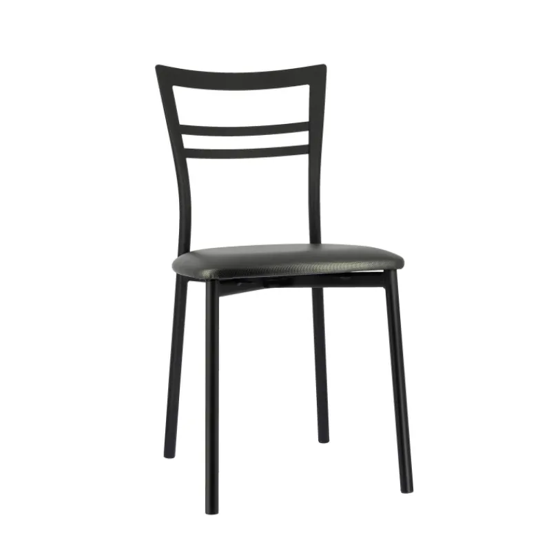 Go 1419 Chaise de cuisine rembourrée en synthétique et métal> Chaise De Cuisine