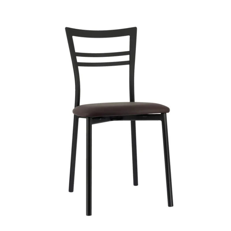Go 1419 Chaise de cuisine rembourrée en synthétique et métal> Chaise De Cuisine