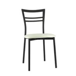 Go 1419 Chaise de cuisine rembourrée en synthétique et métal><noscript><img width=