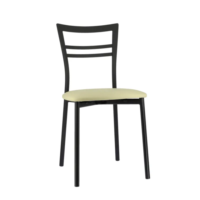 Go 1419 Chaise de cuisine rembourrée en synthétique et métal> Chaise De Cuisine